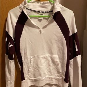 Burgundy Pink Victoria Secret 1/4 Zip